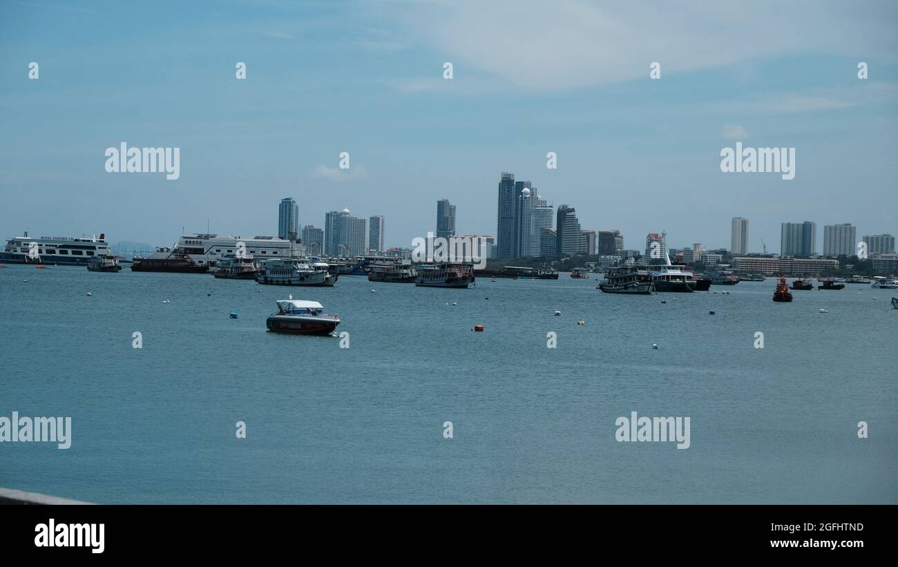 Blick auf Naklua Wongamat Nord-Pattaya Thailand Stockfoto