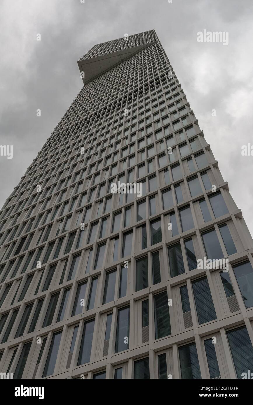 Baustelle des neuen Wolkenkratzers One, Frankfurt am Main, Deutschland Stockfoto