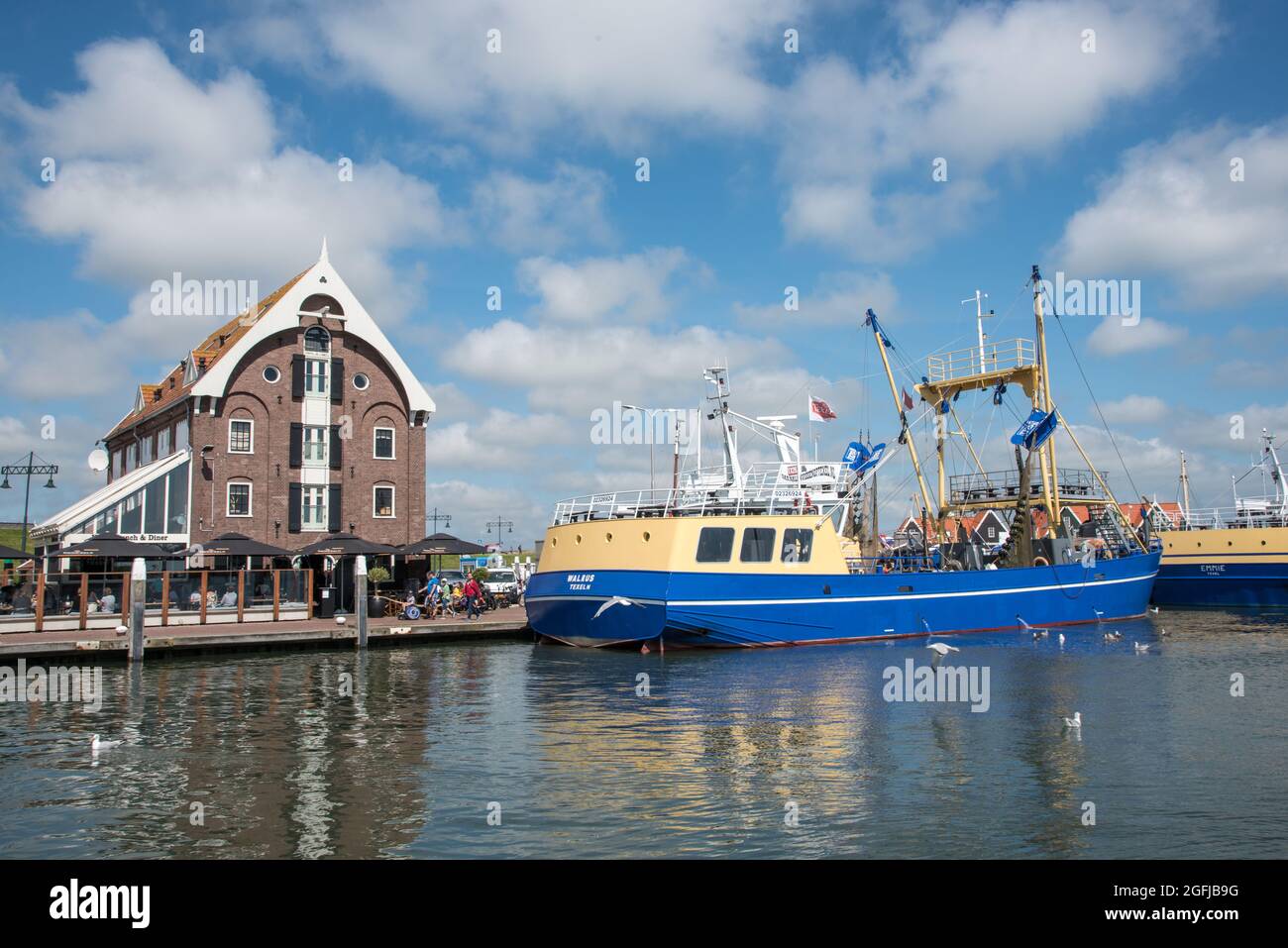 Oudeschild, Texel, Niederlande. 13. August 2021. Der Hafen von Oudeschild auf der Insel Texel. Hochwertige Fotos Stockfoto