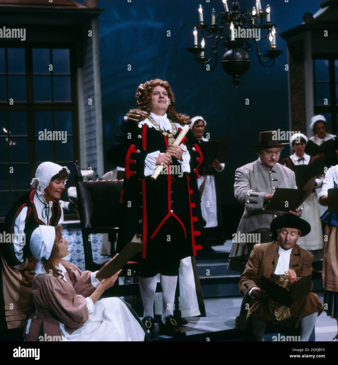 Karl Ridderbusch, deutscher Opernsänger, Bass, hier in der TVSendung