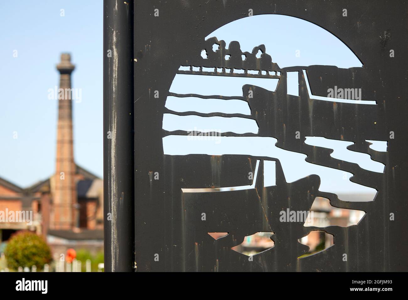 National Waterways Museum Ellesmere Port, am Ende des Shropshire Union Canal, wo er auf den Manchester Ship Canal trifft Stockfoto