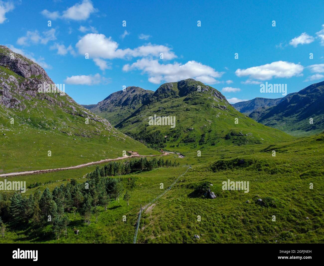 Schottland Glen Etive, James Bond Skyfall Road Stockfoto