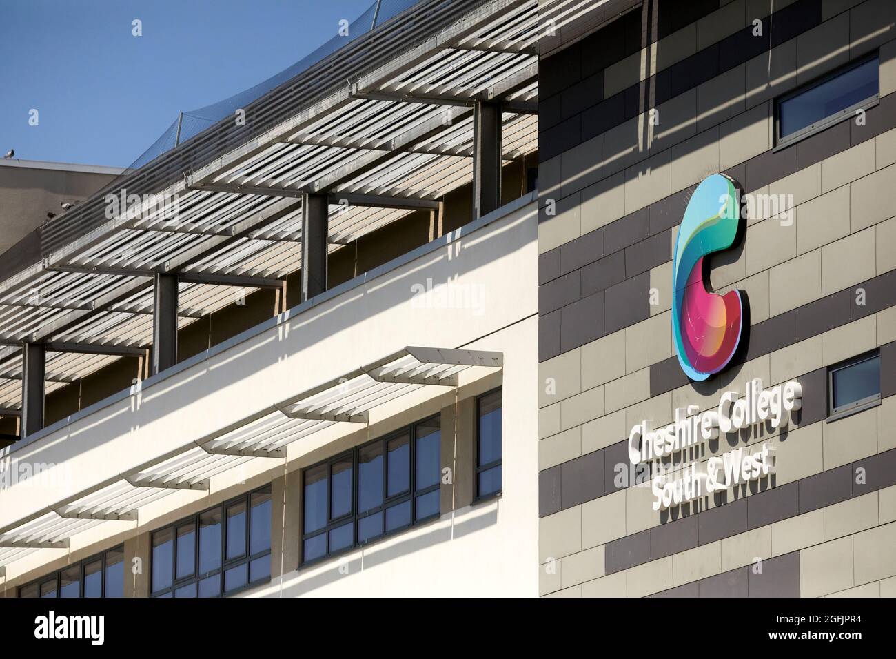 Ellesmere Port Cheshire College - Süd Und West Stockfoto
