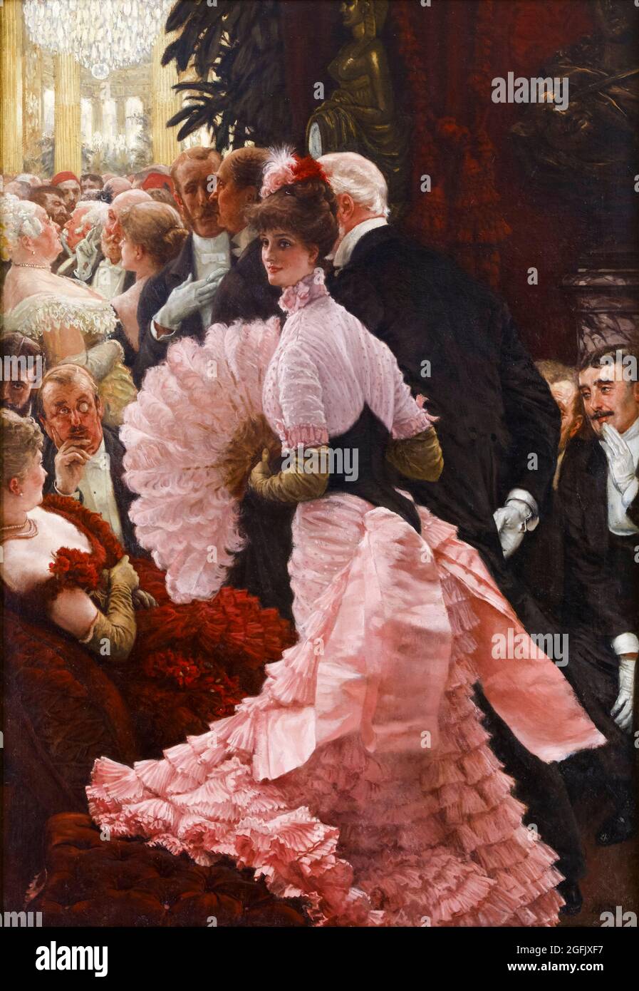 Jacques Joseph Tissot, (James Tissot), Malerei, L'Ambitieuse, (politische Frau), 1883-1885 Stockfoto