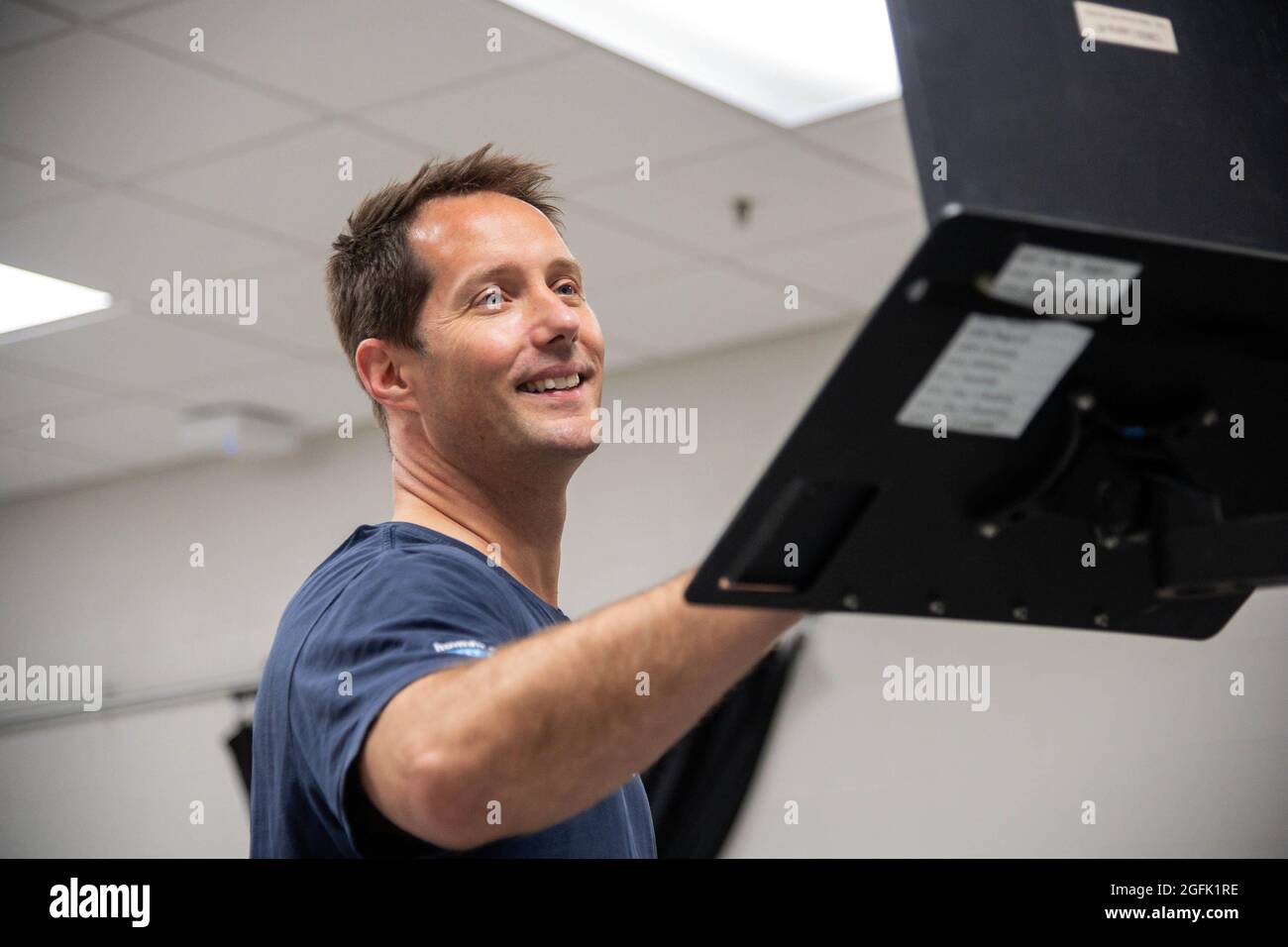 USA, Texas, Houston, 2020/12/03: Das Lyndon B. Johnson Space Center (JSC), das Zentrum der NASA für die menschliche Raumfahrt. Training von Astronaut Thomas Pesquet w Stockfoto