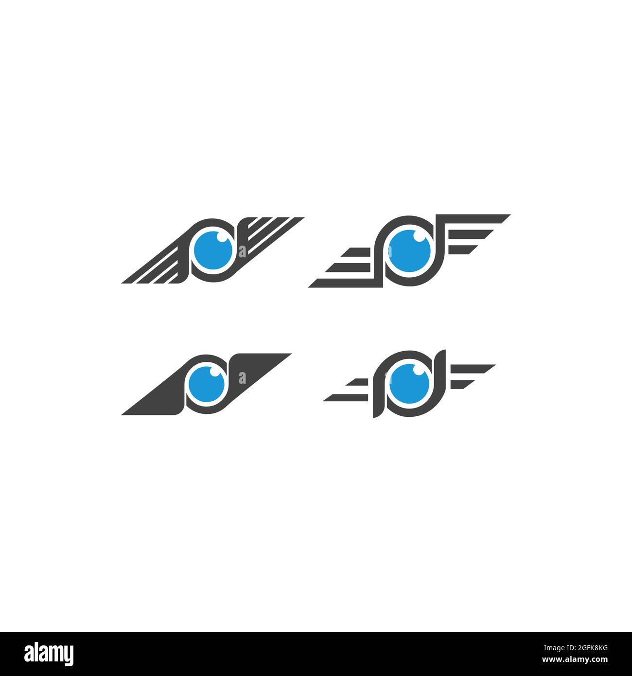 Luftaufnahmen-Logo kreative moderne Design Vektor-Bild Stock Vektor