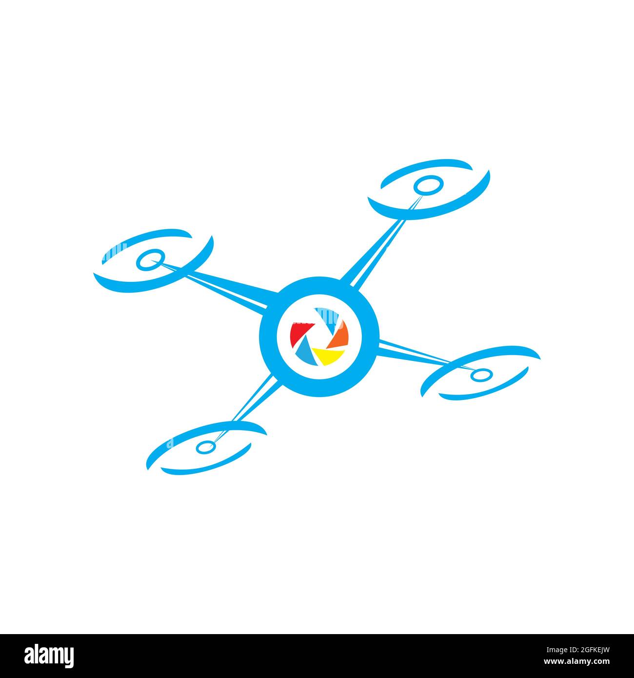 Luftaufnahmen-Logo kreative moderne Design Vektor-Bild Stock Vektor