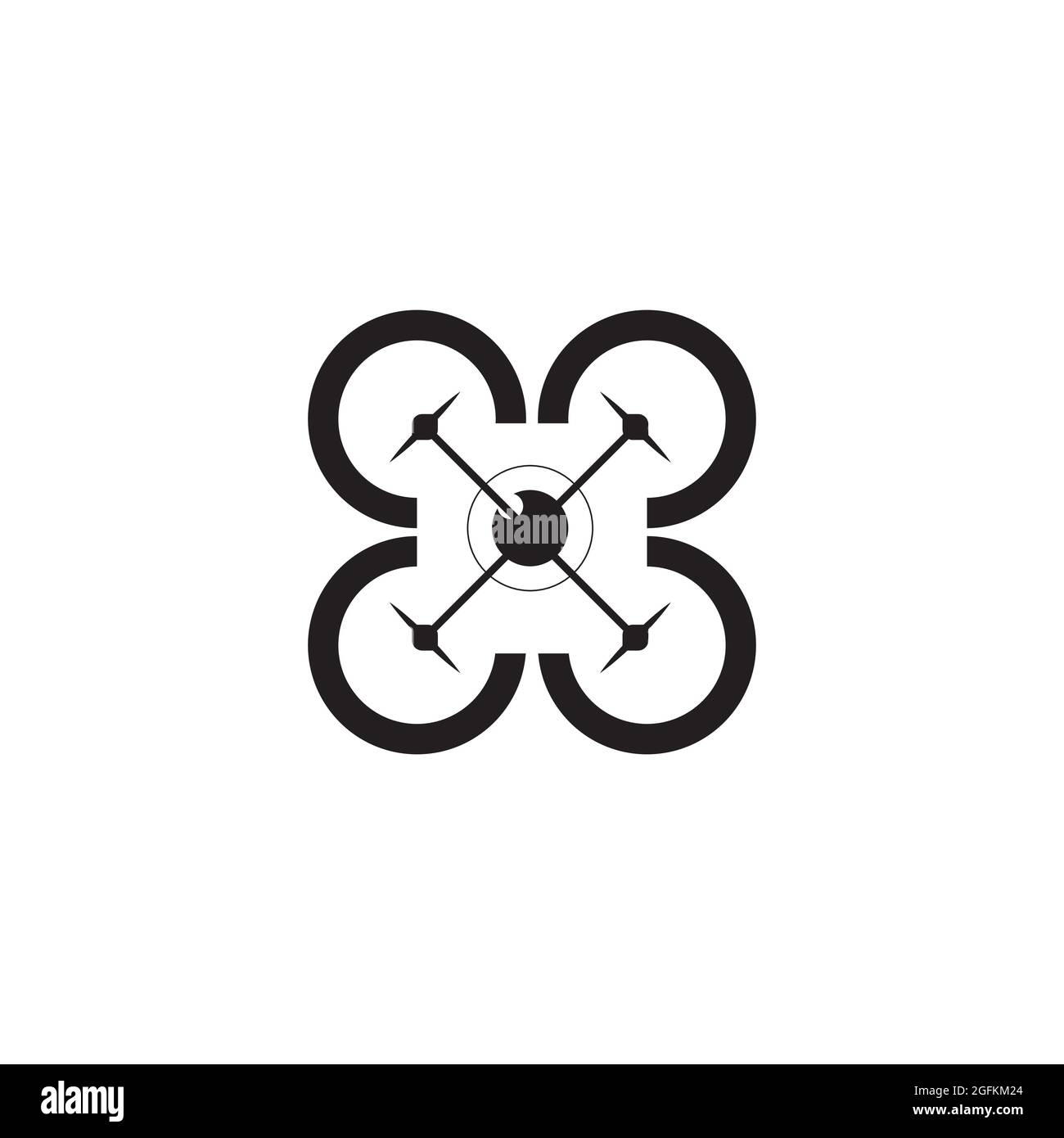 Luftaufnahmen-Logo kreative moderne Design Vektor-Bild Stock Vektor