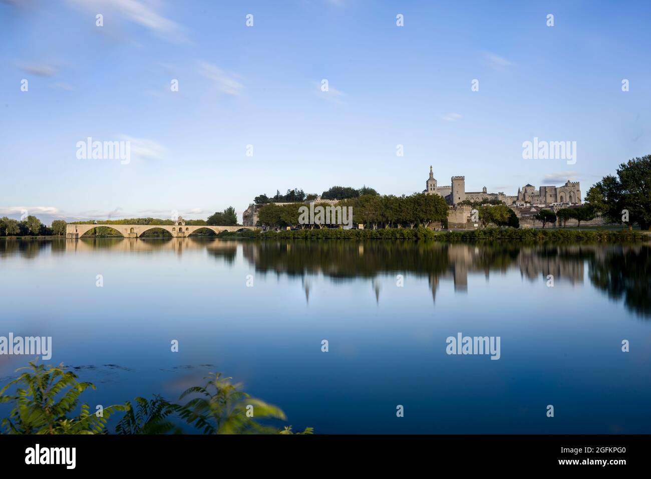 Päpstliche Residenz, die wichtigsten mittelalterlichen gotischen Gebäude in Europa Stockfoto