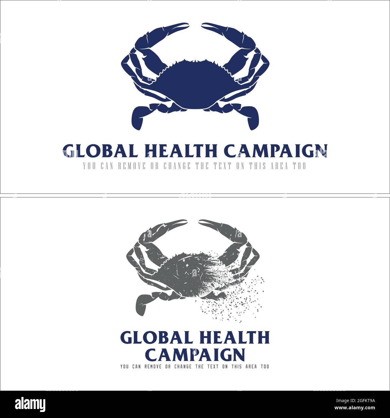 Illustration Vektor Krabbe Logo Design Stock Vektor