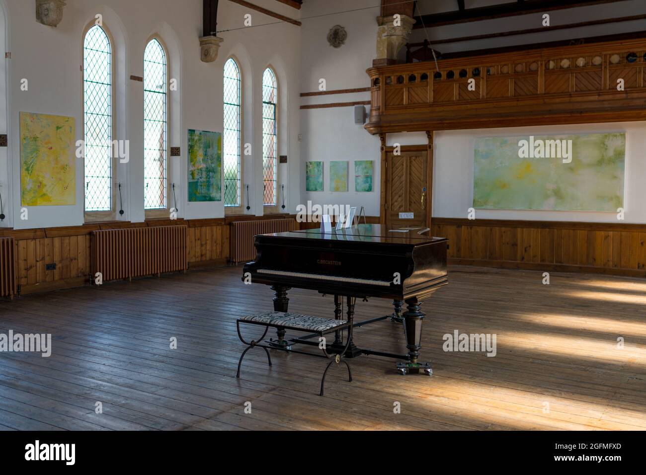 The Art Shop and Chapel, Ausstellungsraum, Café und Kulturzentrum, Abergavenny, Monmouthshire, Wales, Großbritannien Stockfoto