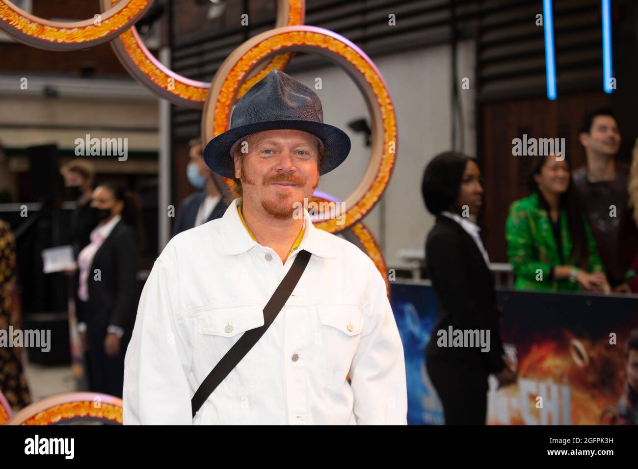 Leigh Francis kommt zur britischen Premiere von Shang-Chi von Marvel Studio im Curzon Mayfair, im Zentrum von London. Bilddatum: Donnerstag, 26. August 2021. Stockfoto