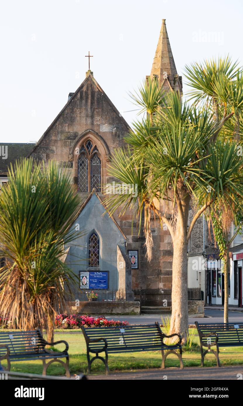 St. Pauls Episcopal Church, Rothesay, Isle of Bute, Schottland, Großbritannien Stockfoto