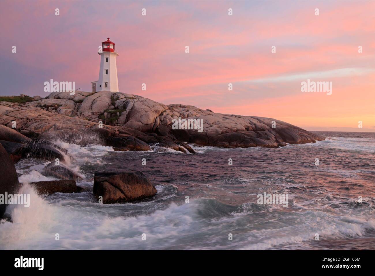 Peggy’s Cove Lighthouse, Nova Scotia, Kanada Stockfoto