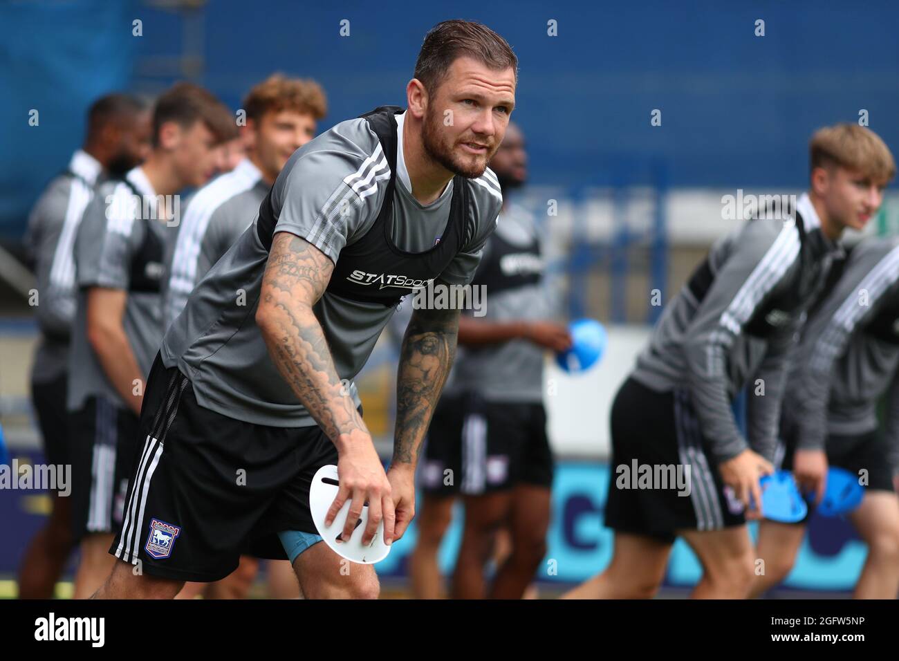 James Norwood von Ipswich Town - Ipswich Town Portman Road Training Pre Season, Portman Road, Ipswich, Großbritannien - 23. Juli 2021 Stockfoto