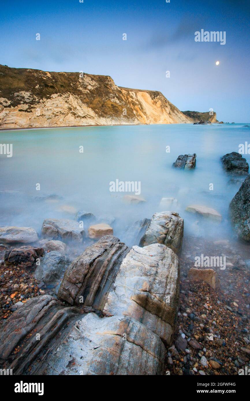 Jurassic Coast in Südengland, man of war Bay, Großbritannien, England Stockfoto