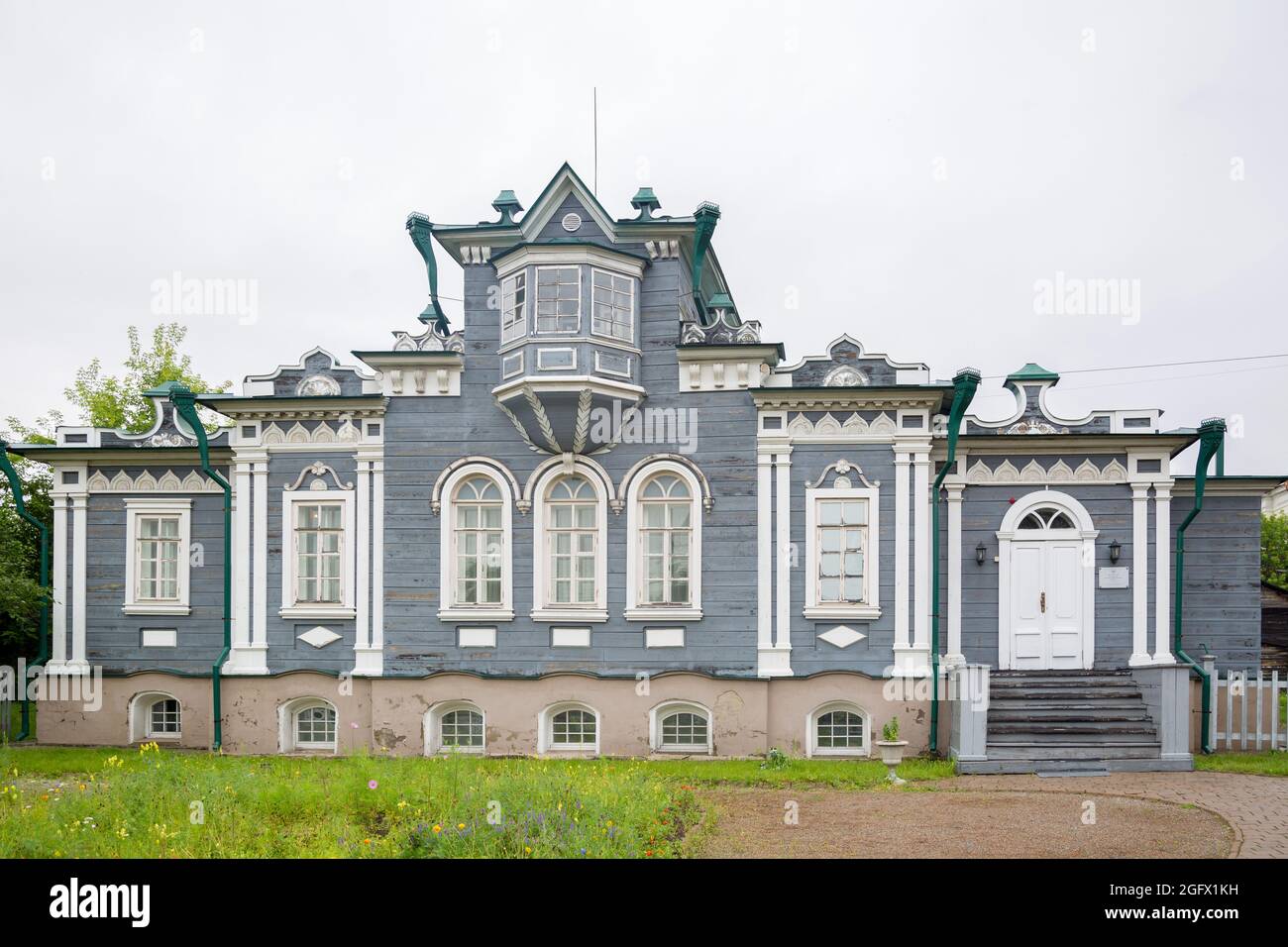 Russland, Irkutsk-30. Juli 2021. Haus des Dezembristen Trubetskoy, Editorial. Stockfoto