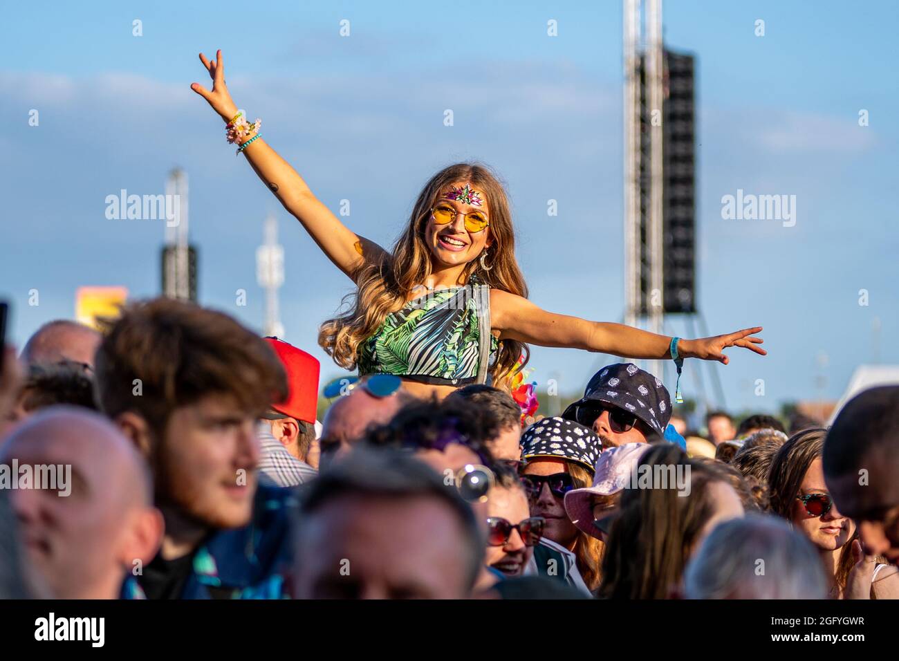 Southsea, Hampshire, Großbritannien. 27. August 2021, Victorious Festival, Credit J Houlbrook Stockfoto