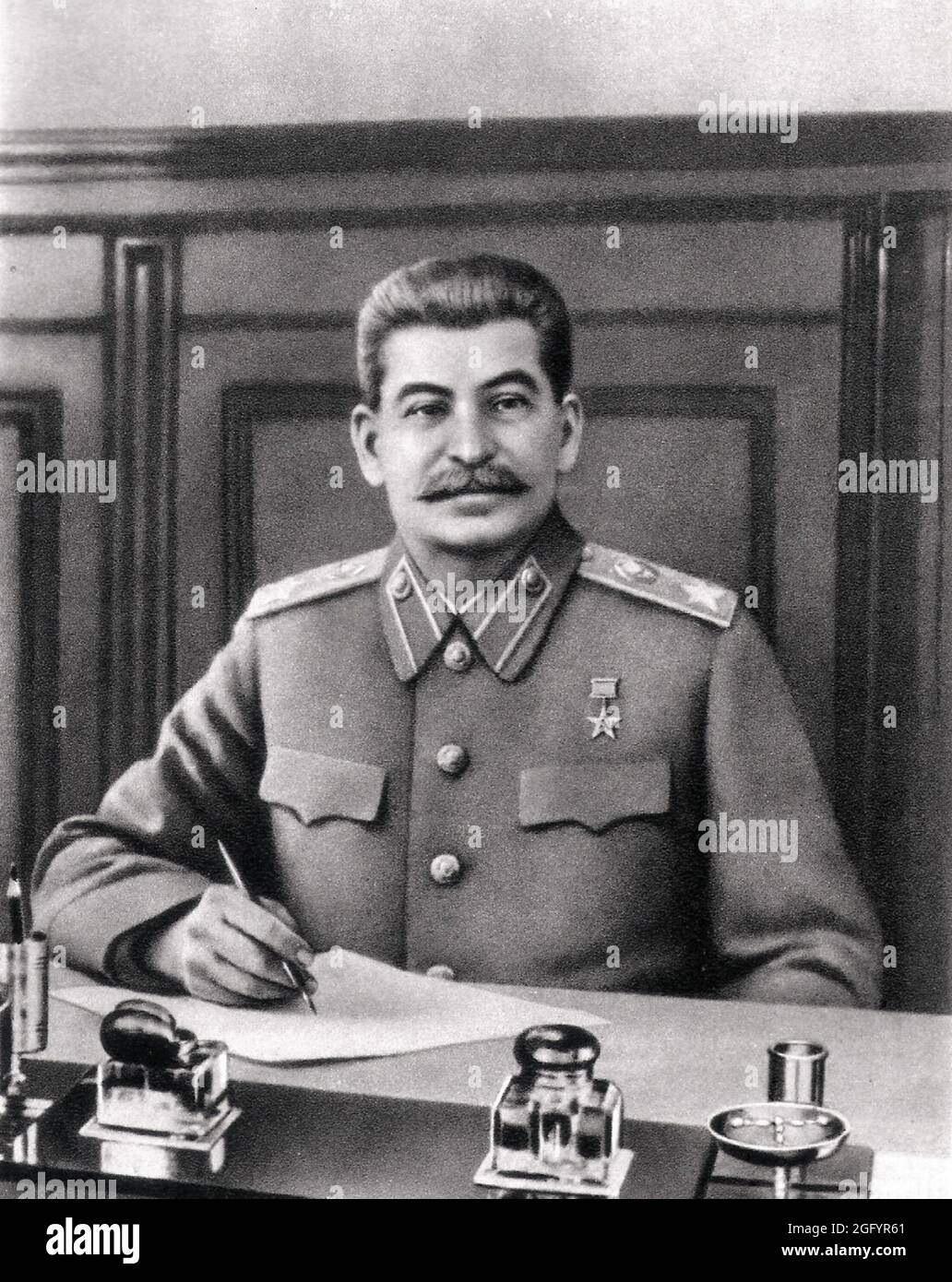 Porträt von Joseph Vissarionovich Stalin, 1947 Stockfoto