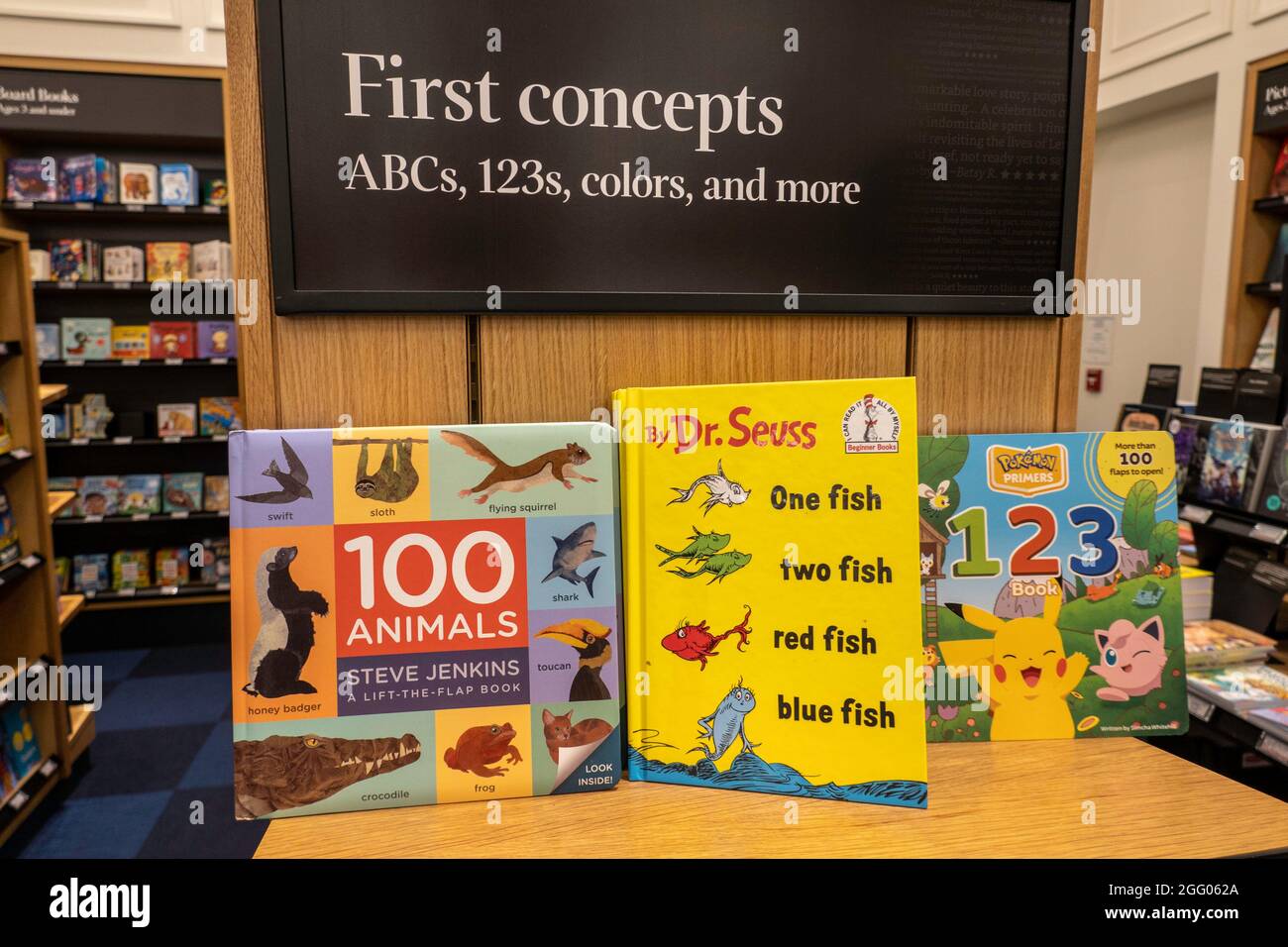 AmazonBooks Store in der West 34th Street, NYC, USA Stockfoto