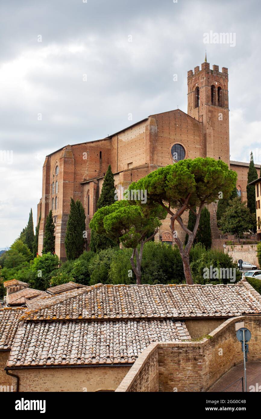 Basilika San Domenico in Siena, Italien Stockfoto