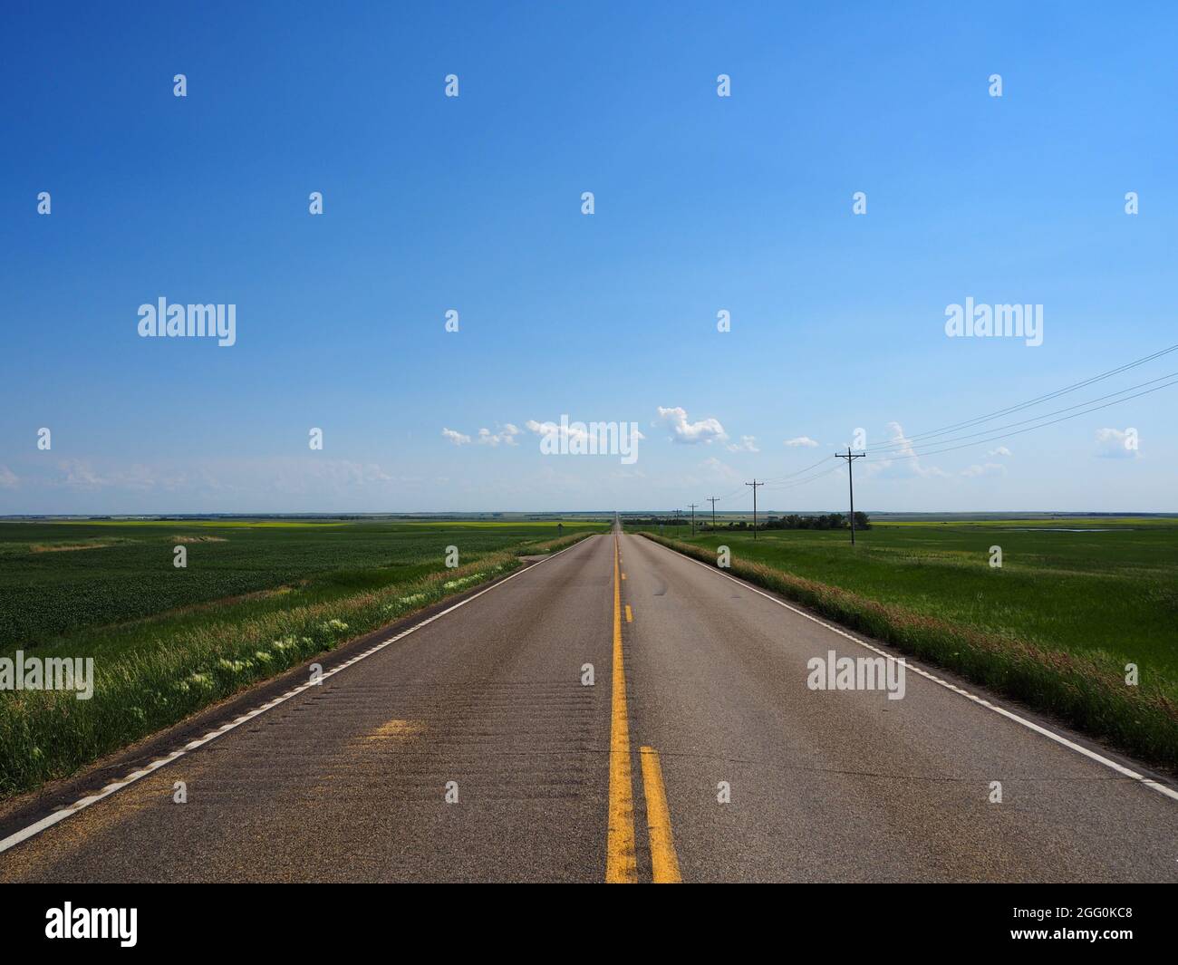 North Dakota Road Stockfoto