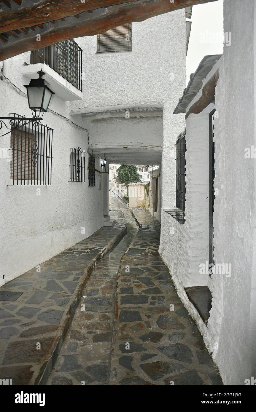 Stadt Pampaneira in der Region La Alpujarra, Granada, Andalusien, Spanien Stockfoto