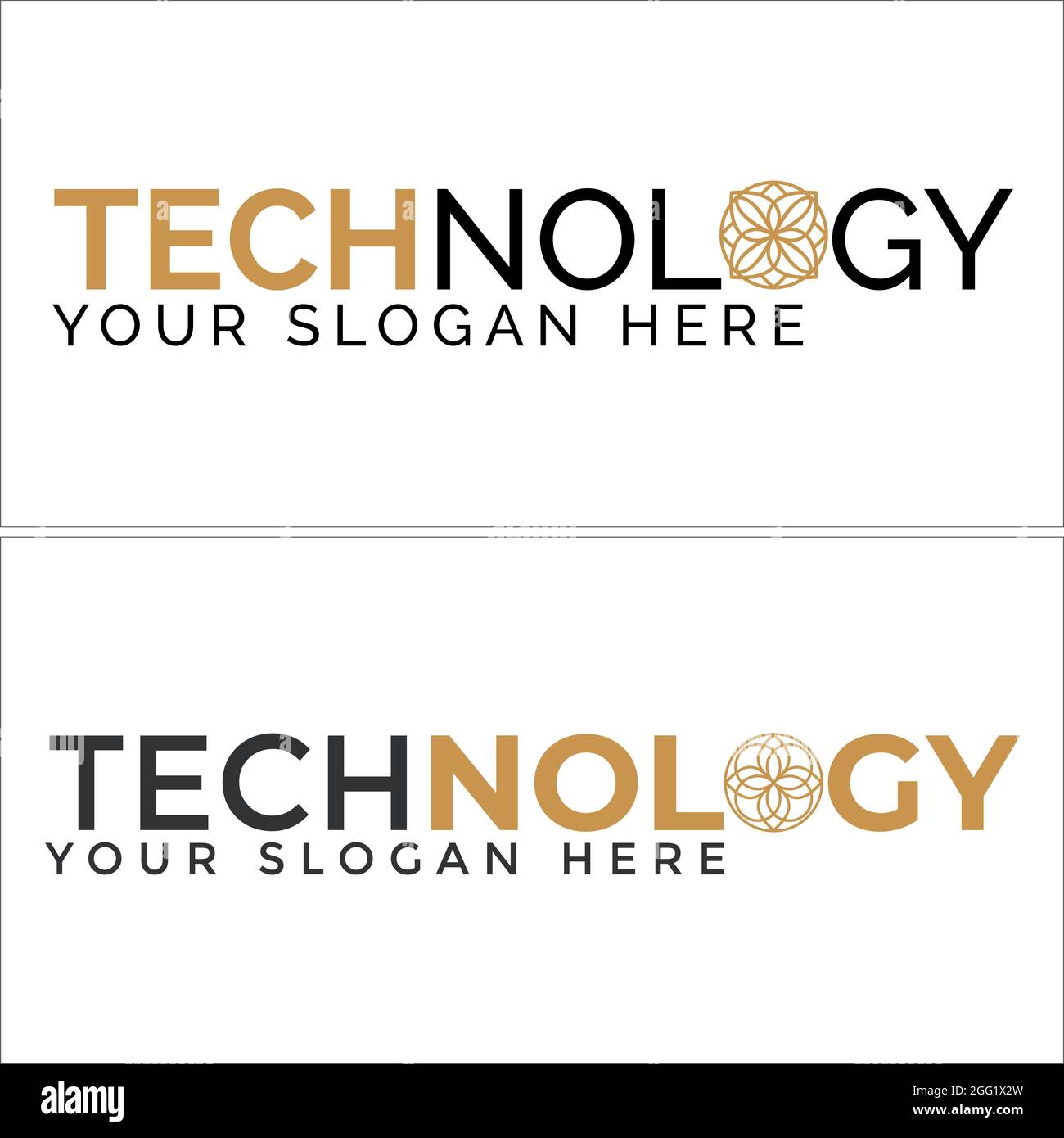 Technologie Finanzgeschäft Buchhaltung Unternehmen Logo Design Stock Vektor