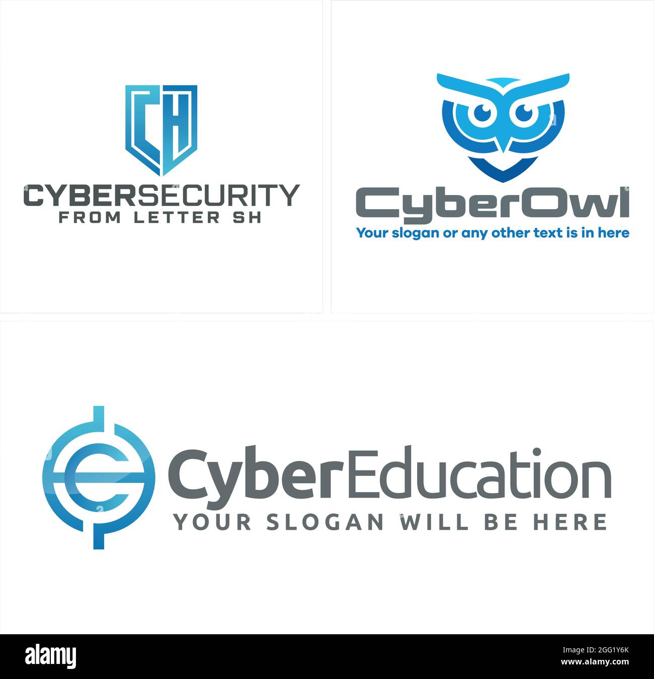 Web-Technologie-Logo-Design für Cyber-Sicherheit-Apps Stock Vektor