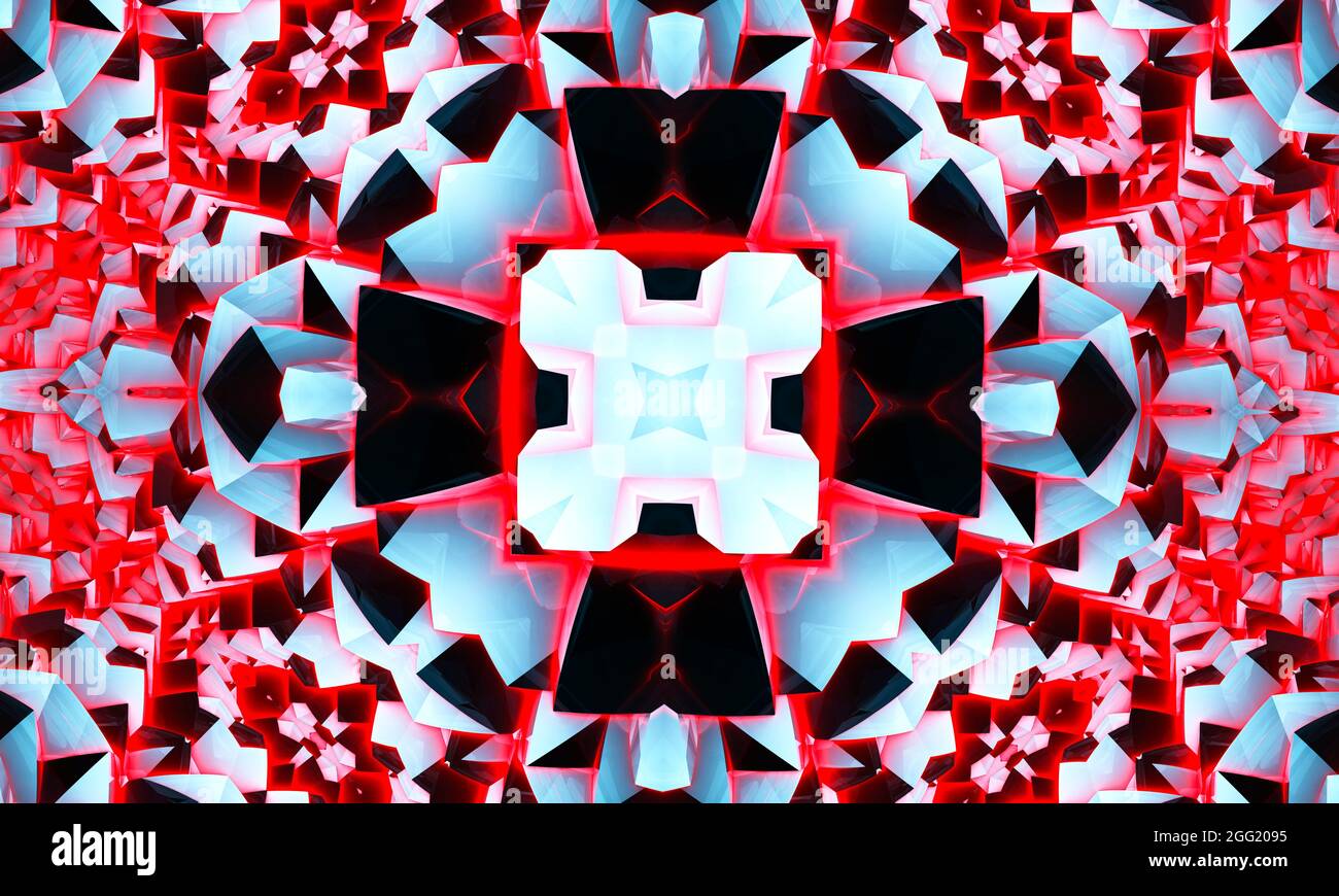 Abstract cool Kreuz Kaleidoskop Motiv X, super Auflösung für Ihr Projekt. Stockfoto