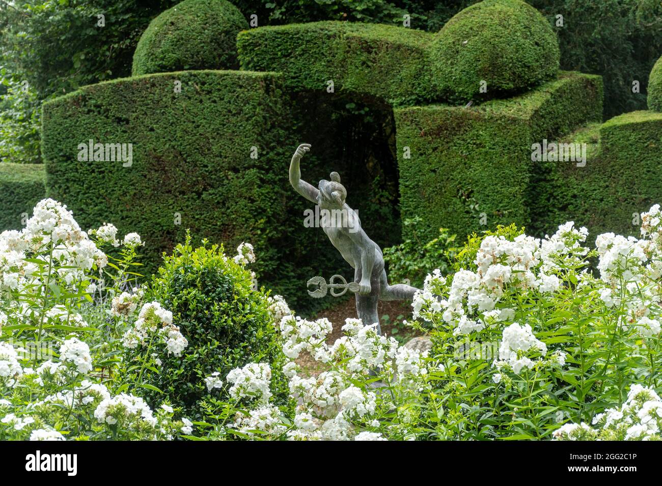 Houghton Lodge Gardens in Hampshire, England, Großbritannien, im August oder Sommer Stockfoto