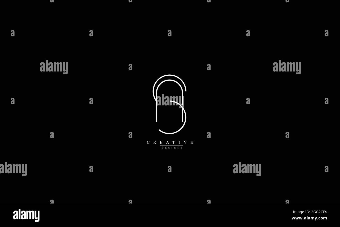 SA ALS S Ein Vektor-Logo-Design Stock Vektor