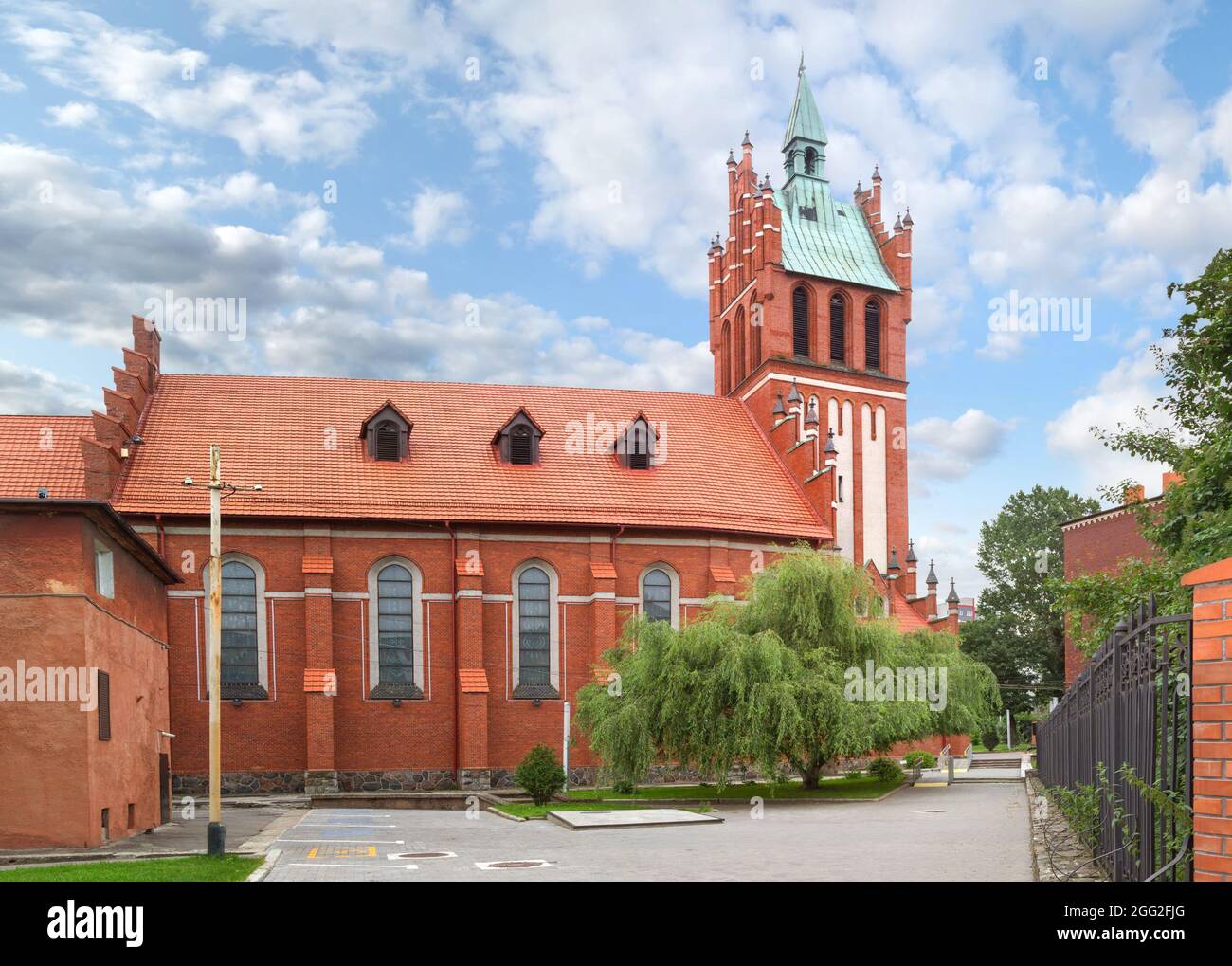 Die katholische Kirche der Heiligen Familie, wurde im Jahr 1907, heute - die regionale philharmonie von Königsberg gebaut. Königsberg, Russland. Stockfoto