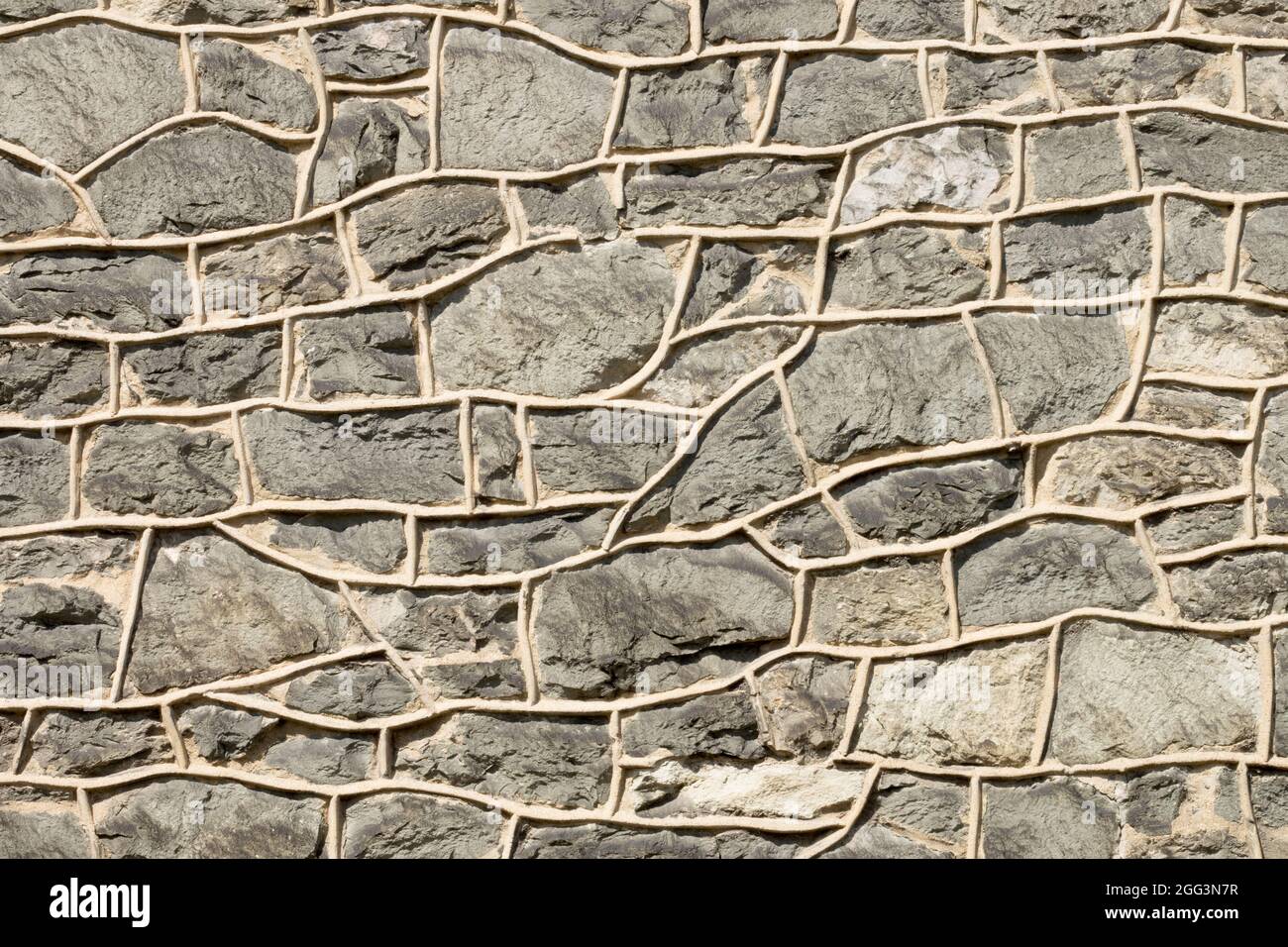 Steinwand Hintergrund Textur Muster Gelenke Stockfoto