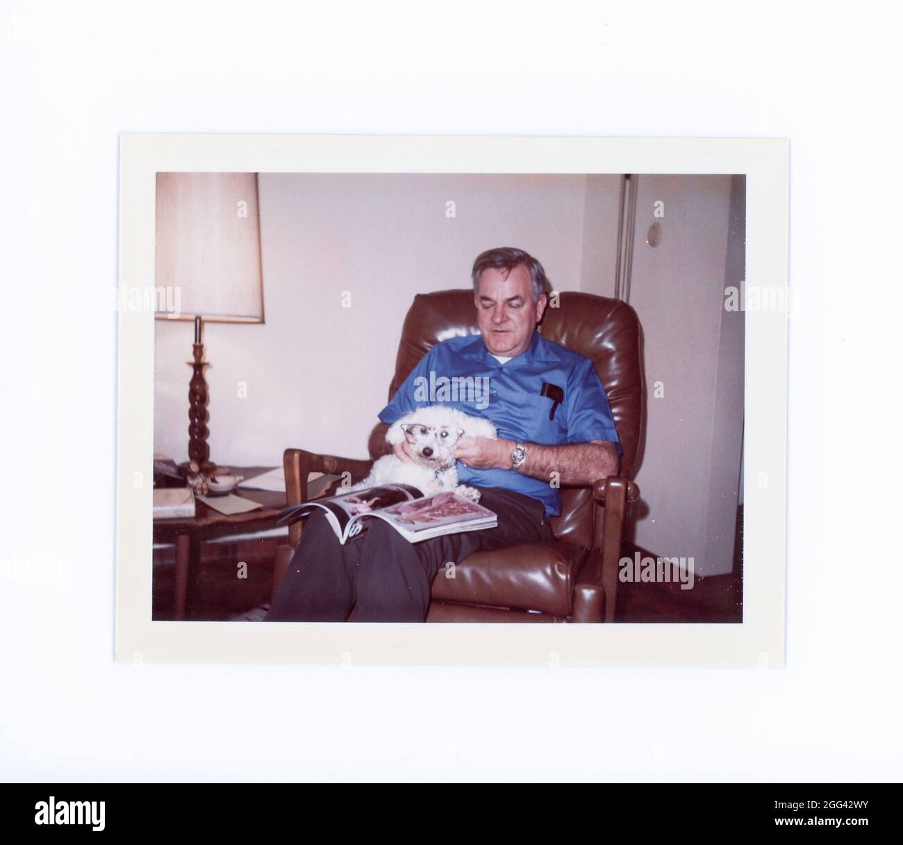 Polaroid-Momentaufnahme im Retro-Stil des 20. Jahrhunderts, USA Stockfoto