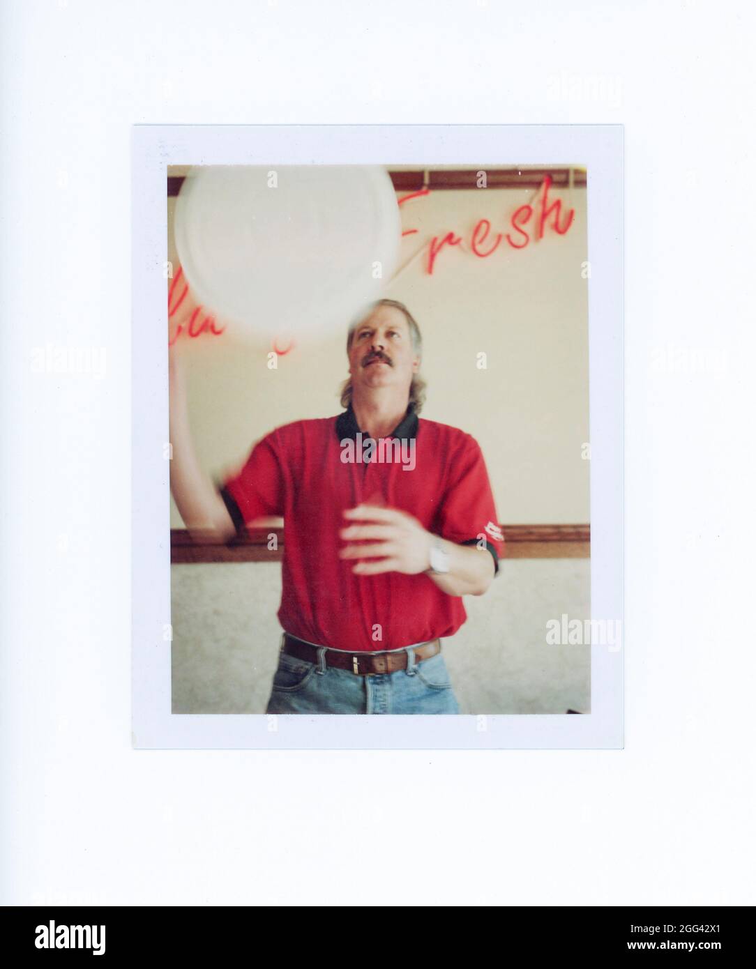 Polaroid-Momentaufnahme im Retro-Stil des 20. Jahrhunderts, USA Stockfoto