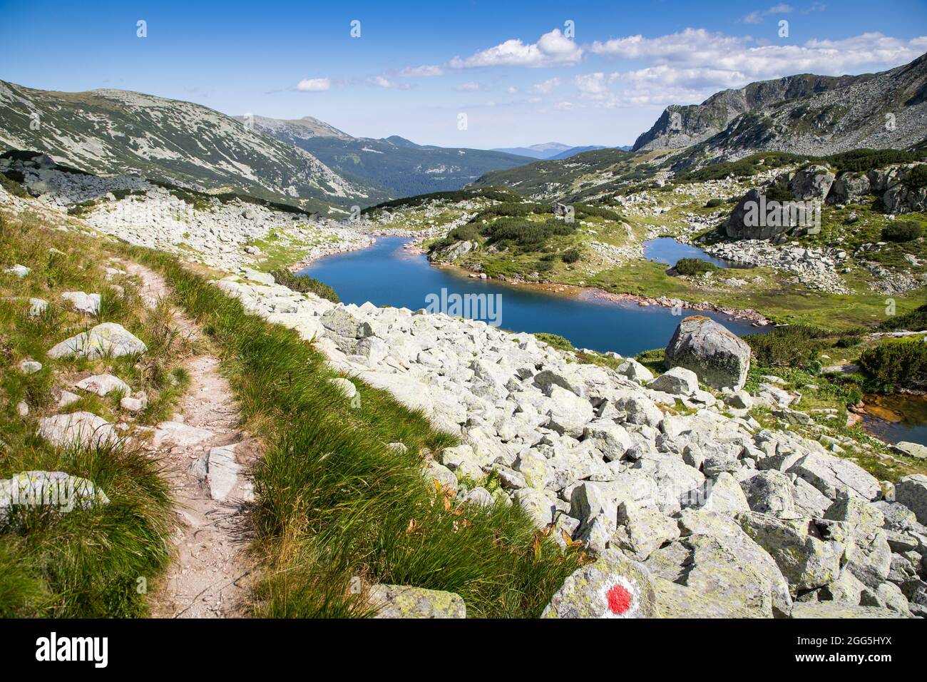 Atemberaubende Berglandschaft im Retezat Nationalpark Stockfoto