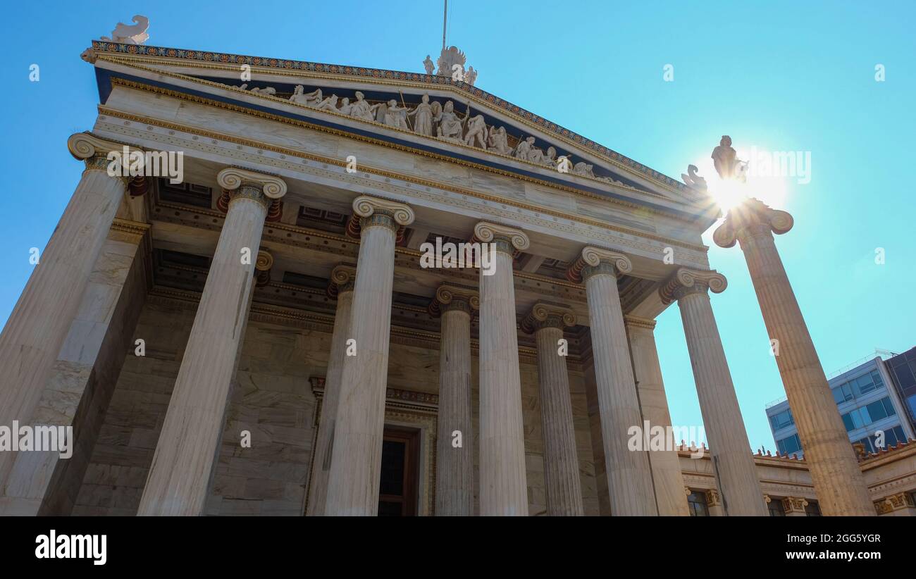 Akademie Athen, Griechenland Stockfoto