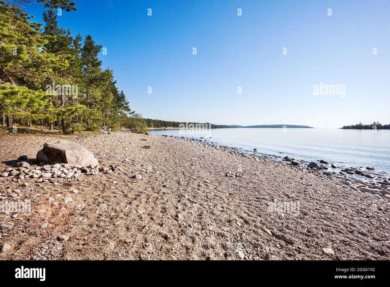Lake Ladoga Skerries. Karelien. Russland Stockfoto