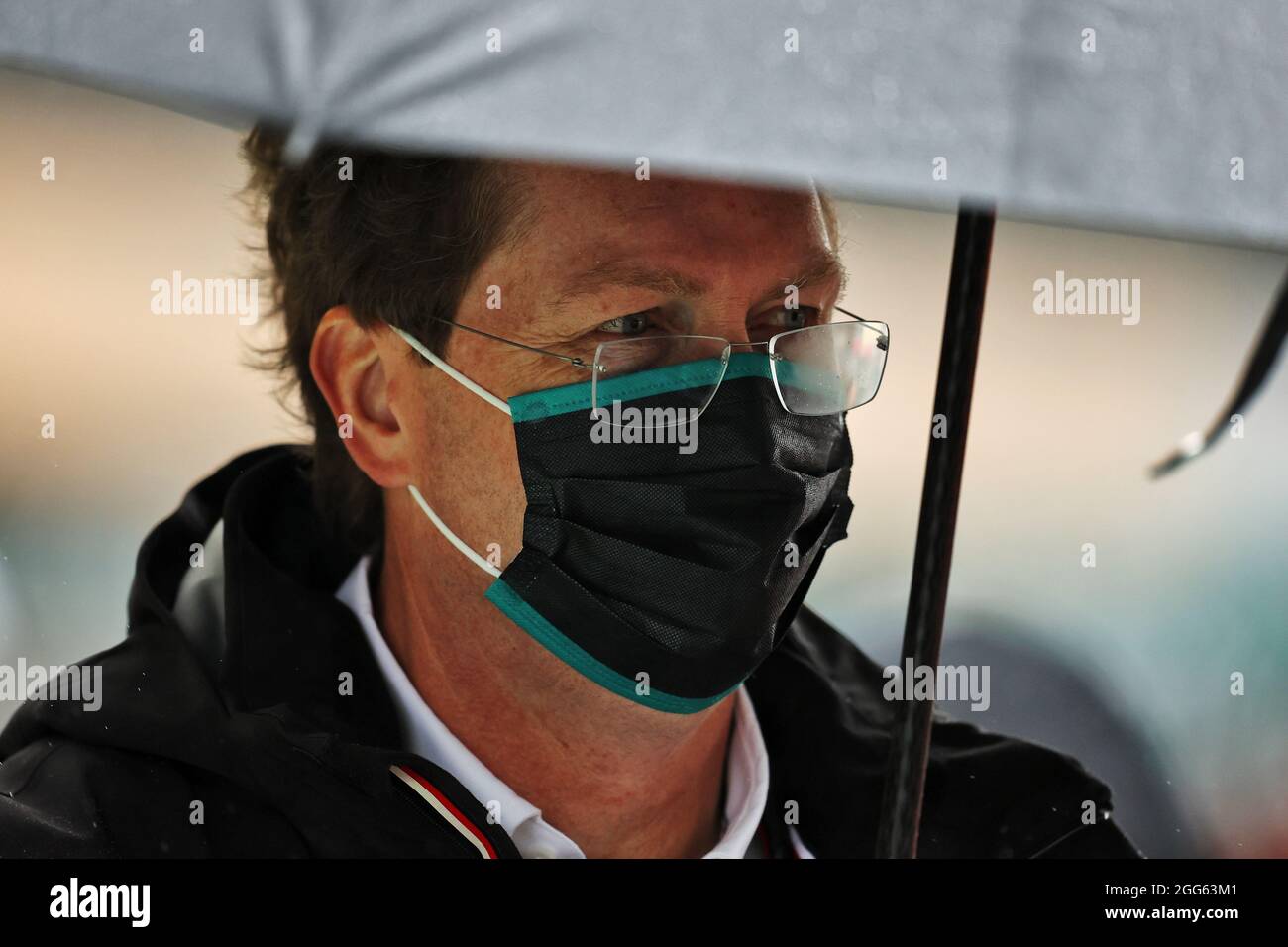 Spa Francorchamps, Belgien. August 2021. Ola Kallenius (SWE) Daimler Vorsitzender des Vorstands und Leiter Mercedes-Benz. Großer Preis von Belgien, Sonntag, 29. August 2021. Spa-Francorchamps, Belgien. Quelle: James Moy/Alamy Live News Stockfoto