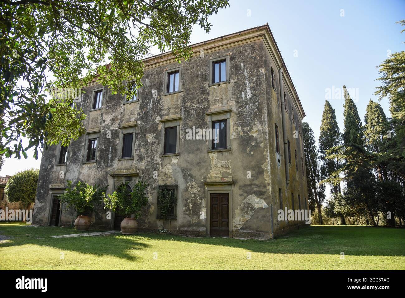 Villa padronale a Poggio Cavallo - Grosseto Stockfoto