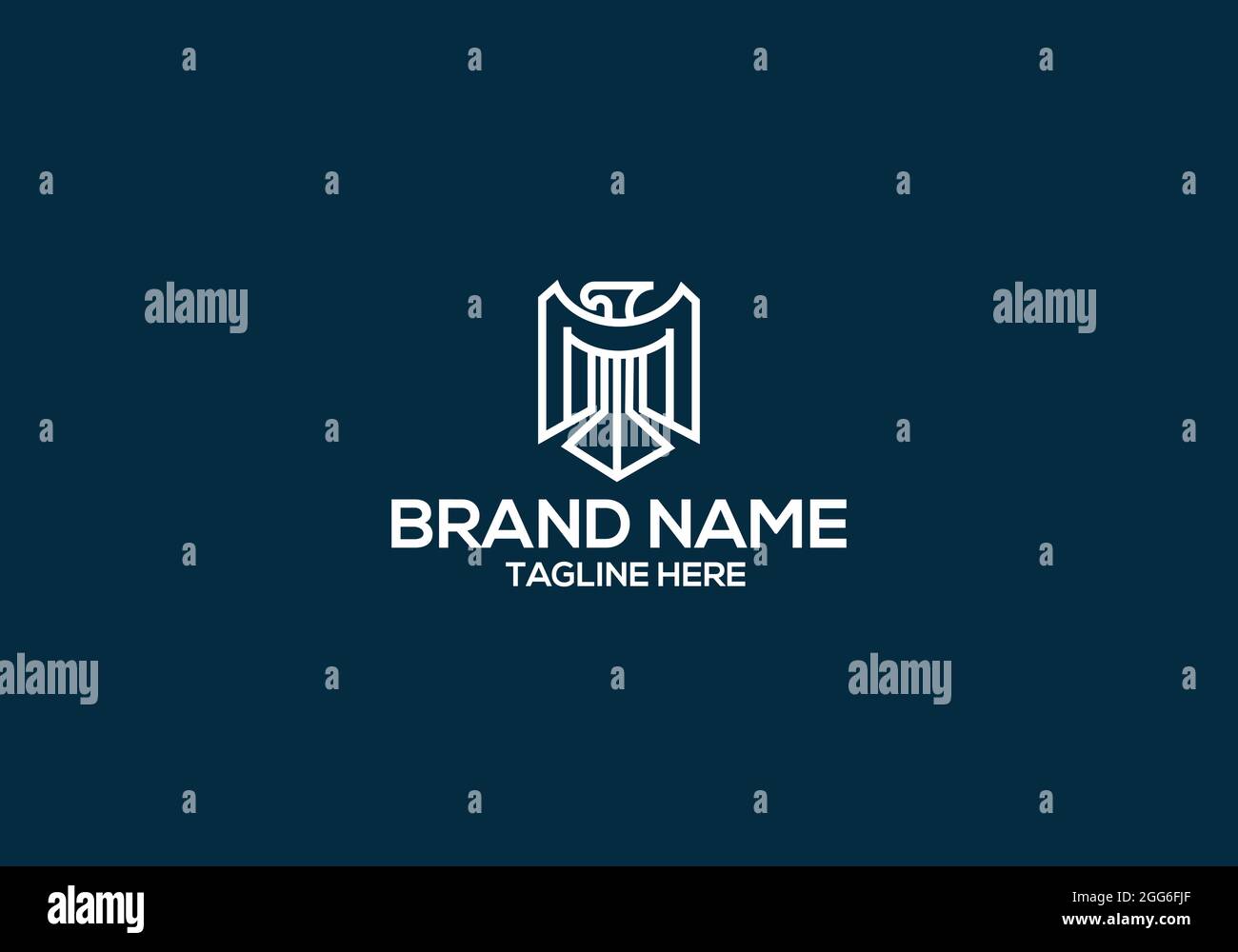 Eagle-Logo-Design Stock Vektor
