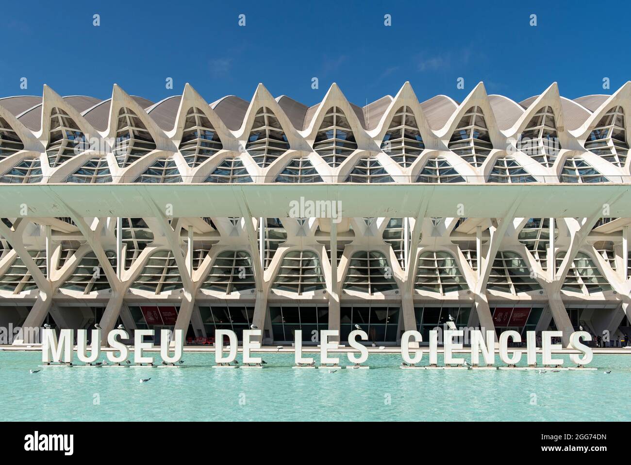 Museu de les Ciències (Wissenschaftsmuseum von Prinz Philip), Stadt der Künste und Wissenschaften, Valencia, Spanien Stockfoto