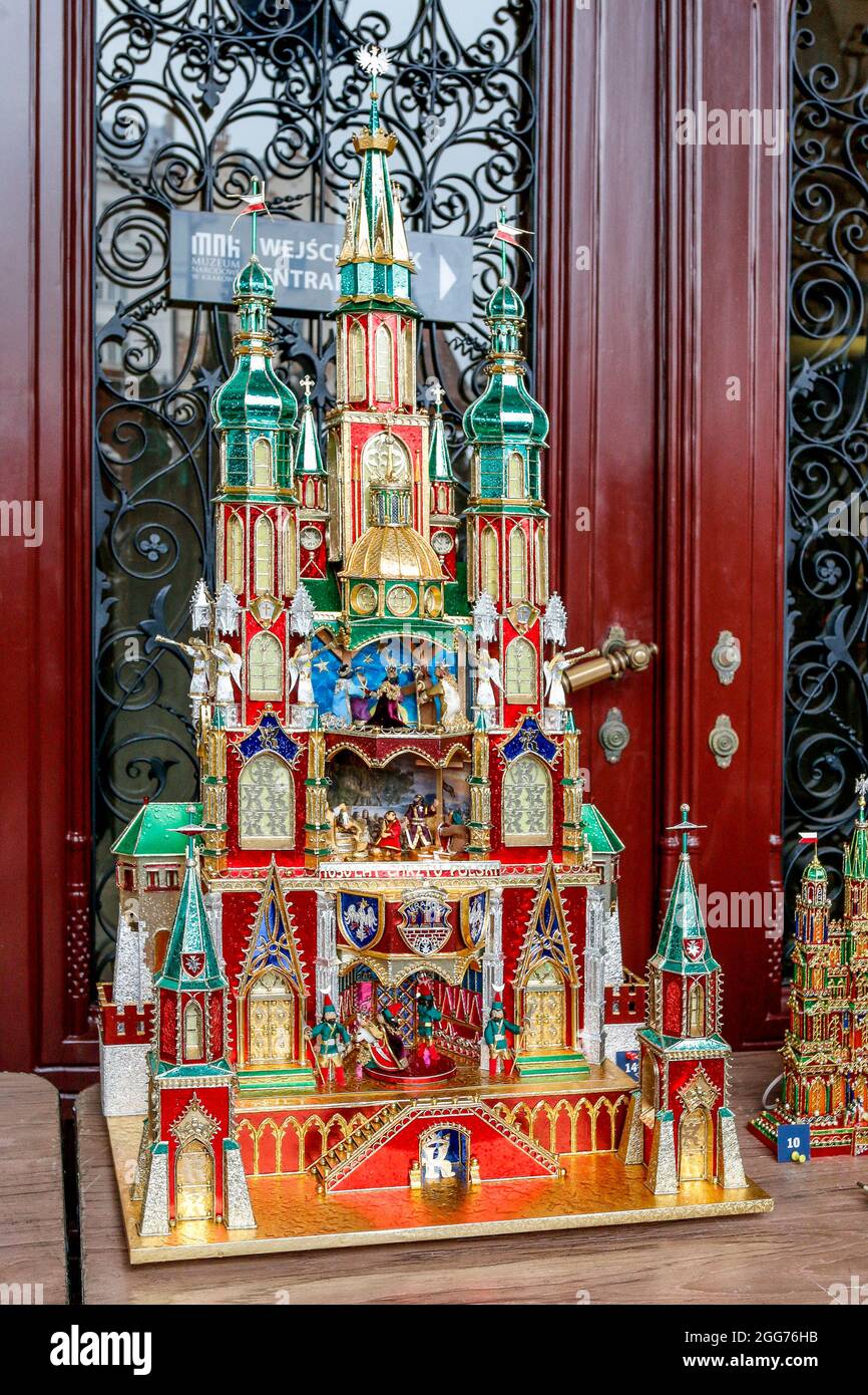 Jährliche Nativity Szenen Contest, Krakau, Polen. Stockfoto