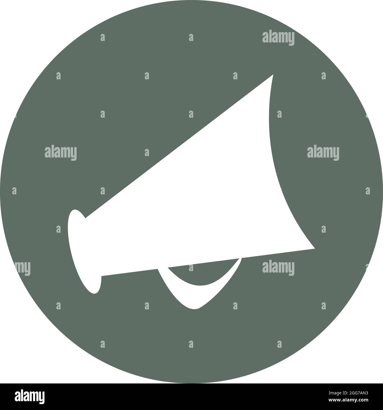 Kino-Megaphon, Symbolillustration, Vektor auf weißem Hintergrund Stock Vektor