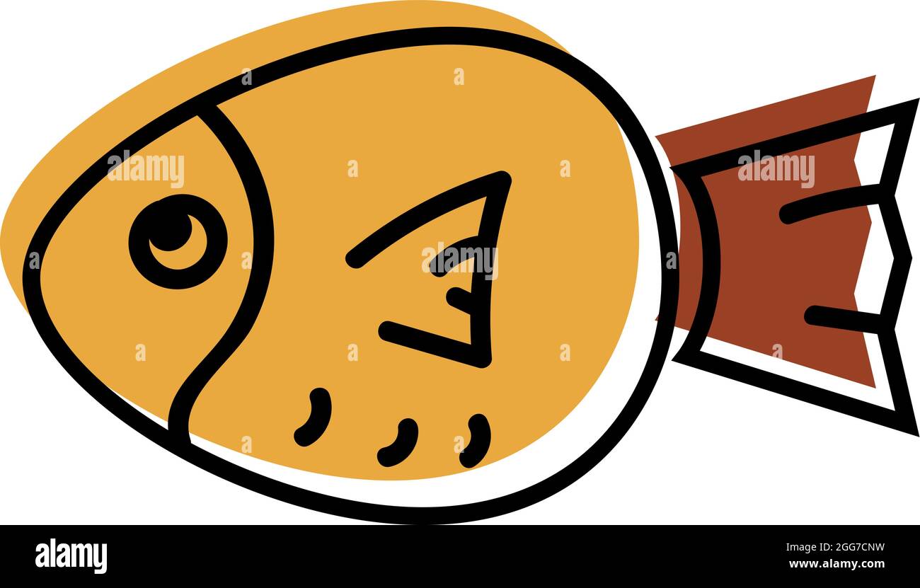 Kugelfisch, Symboldarstellung, Vektor auf weißem Hintergrund Stock Vektor