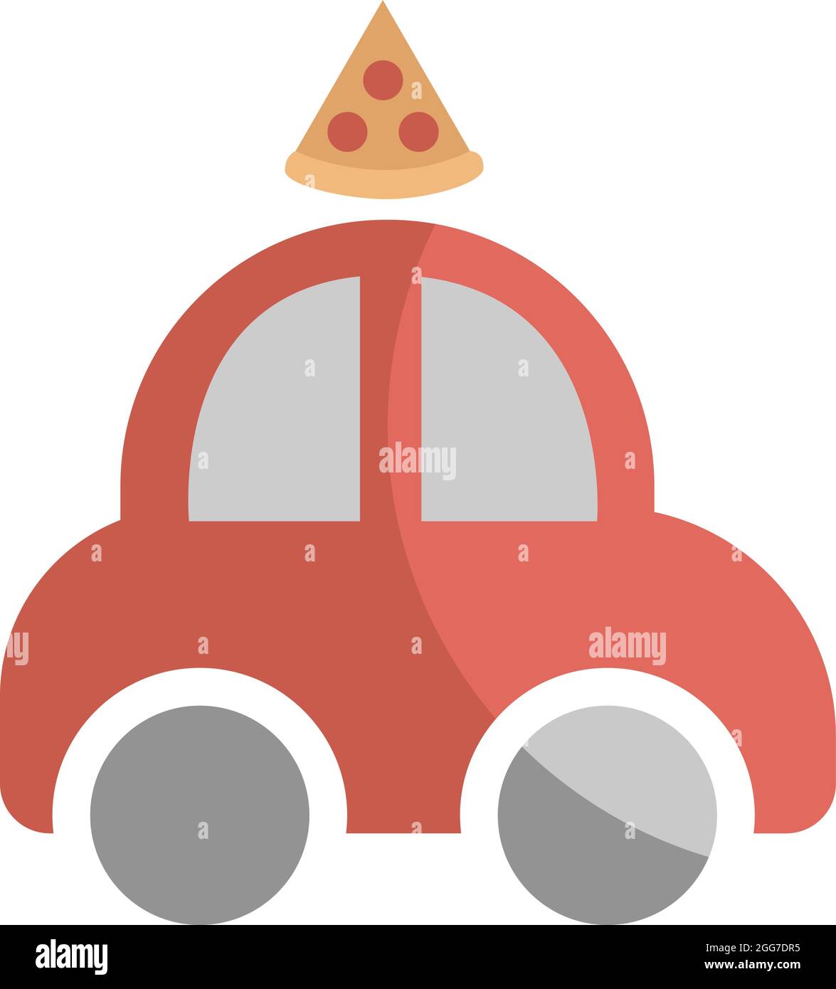 Lieferwagen, Symbolillustration, Vektor auf weißem Hintergrund Stock Vektor