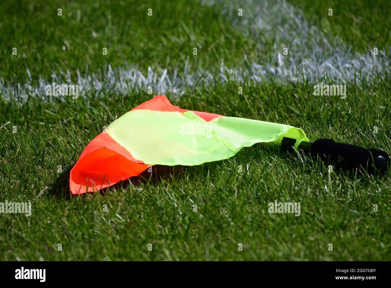 Der Linienrichter Fahne Stockfoto