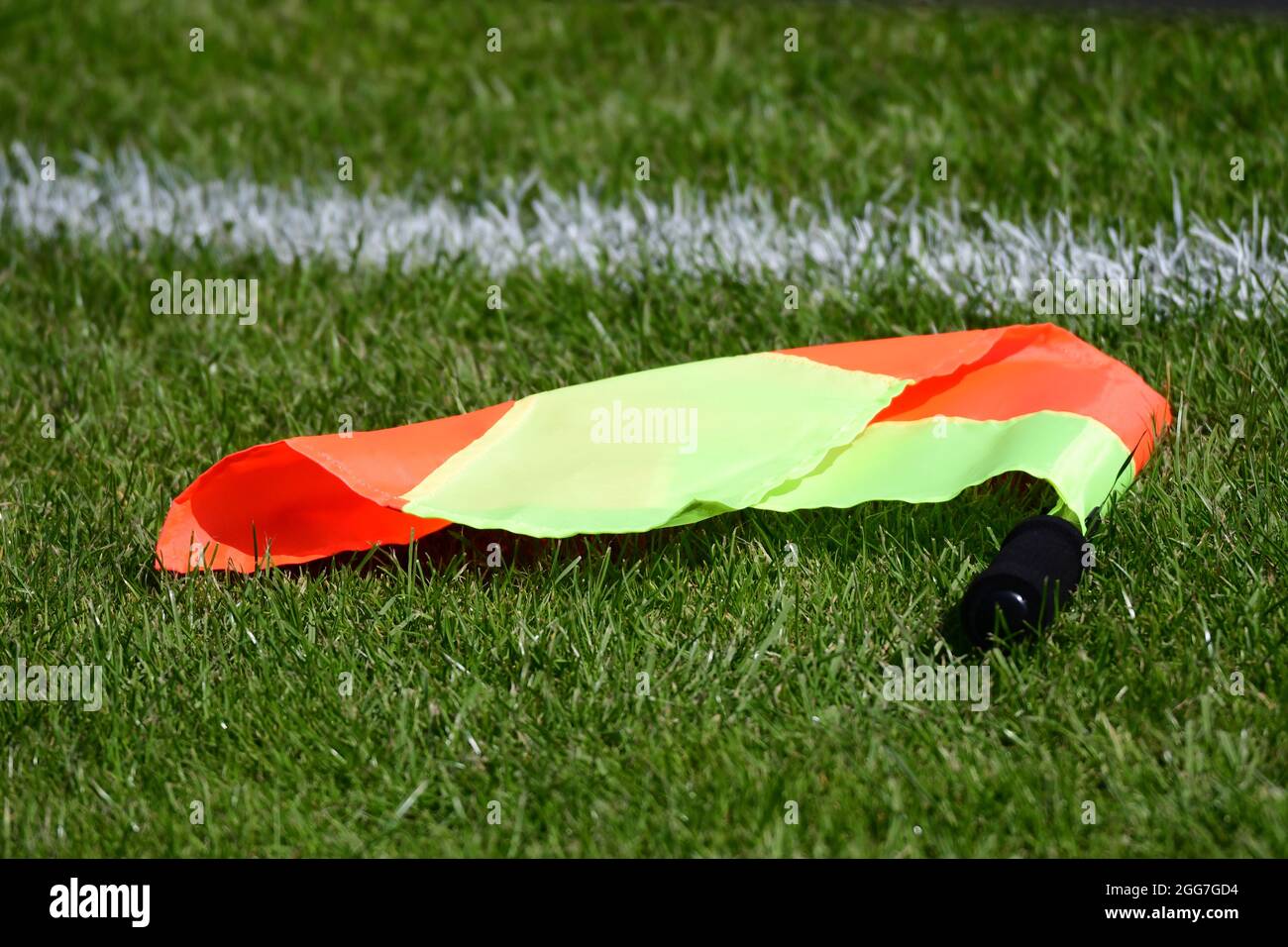 Der Linienrichter Fahne Stockfoto