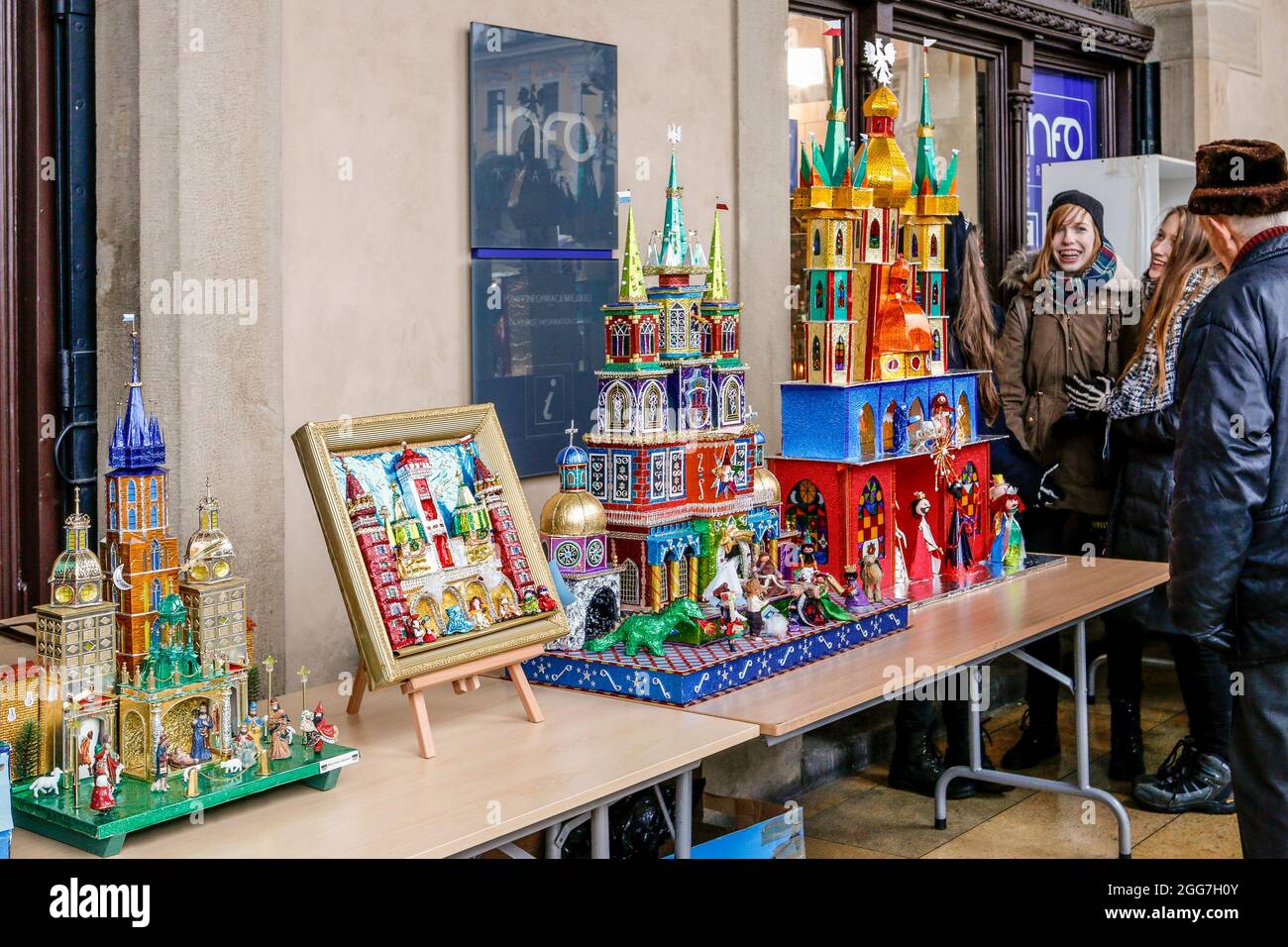 Jährliche Nativity Szenen Contest, Krakau, Polen. Stockfoto